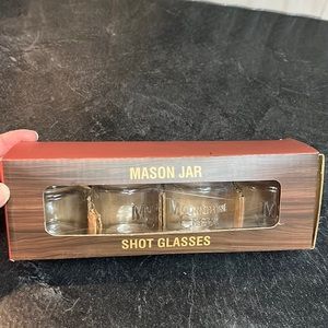 Cute mason jar shot glasses - set of 4